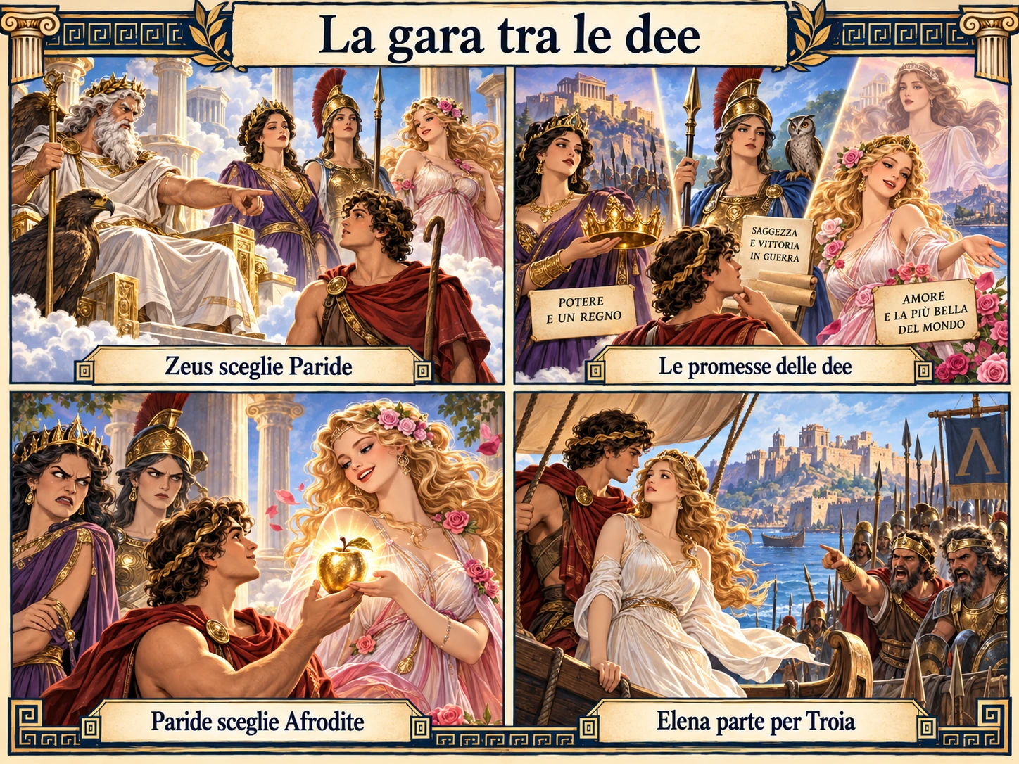 La gara tra le dee: illustrazione della lezione