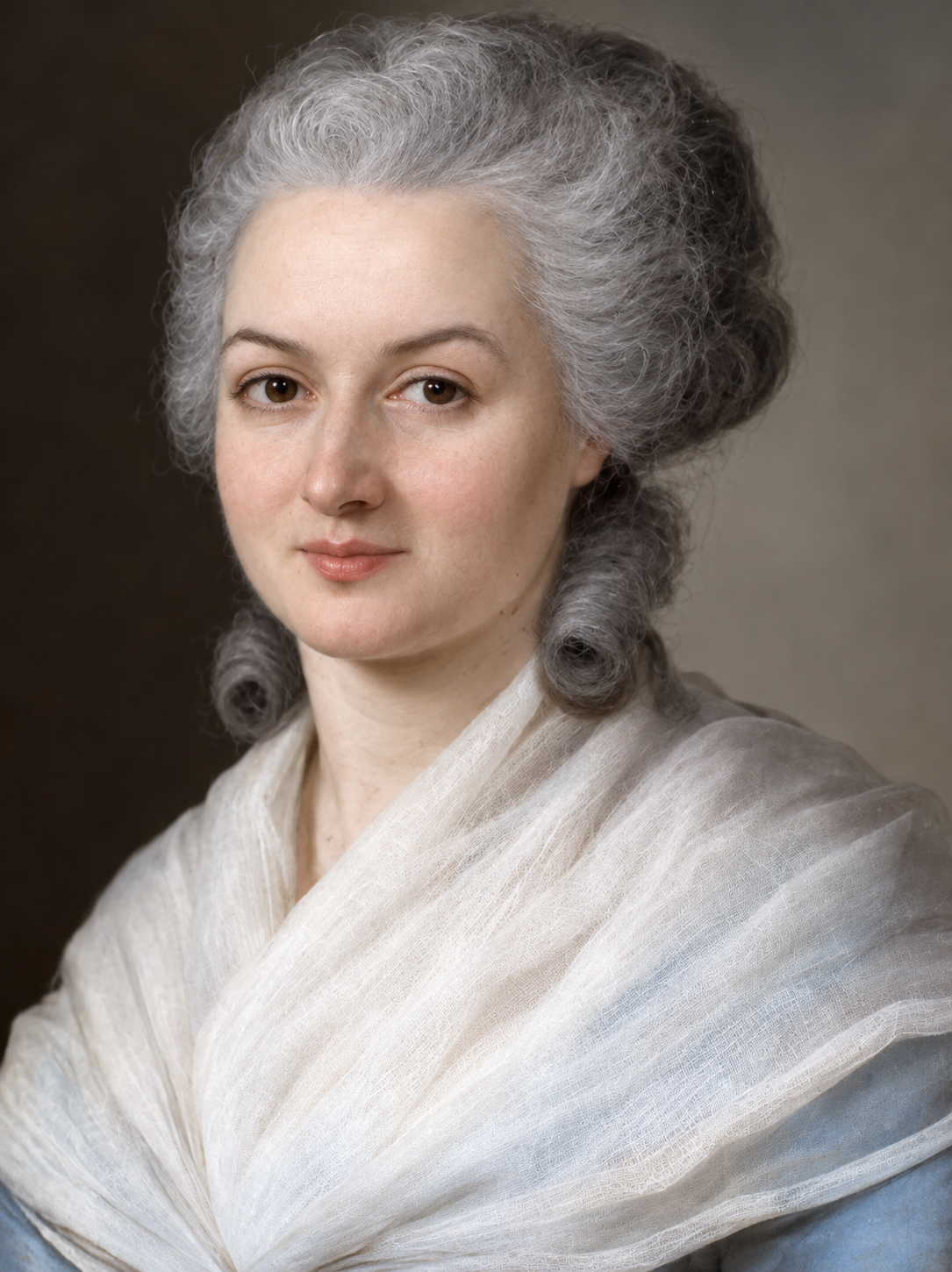 Ricostruzione fotografica di Olympe de Gouges