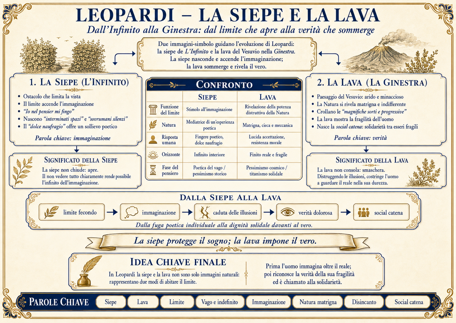 Mappa: La siepe e la lava