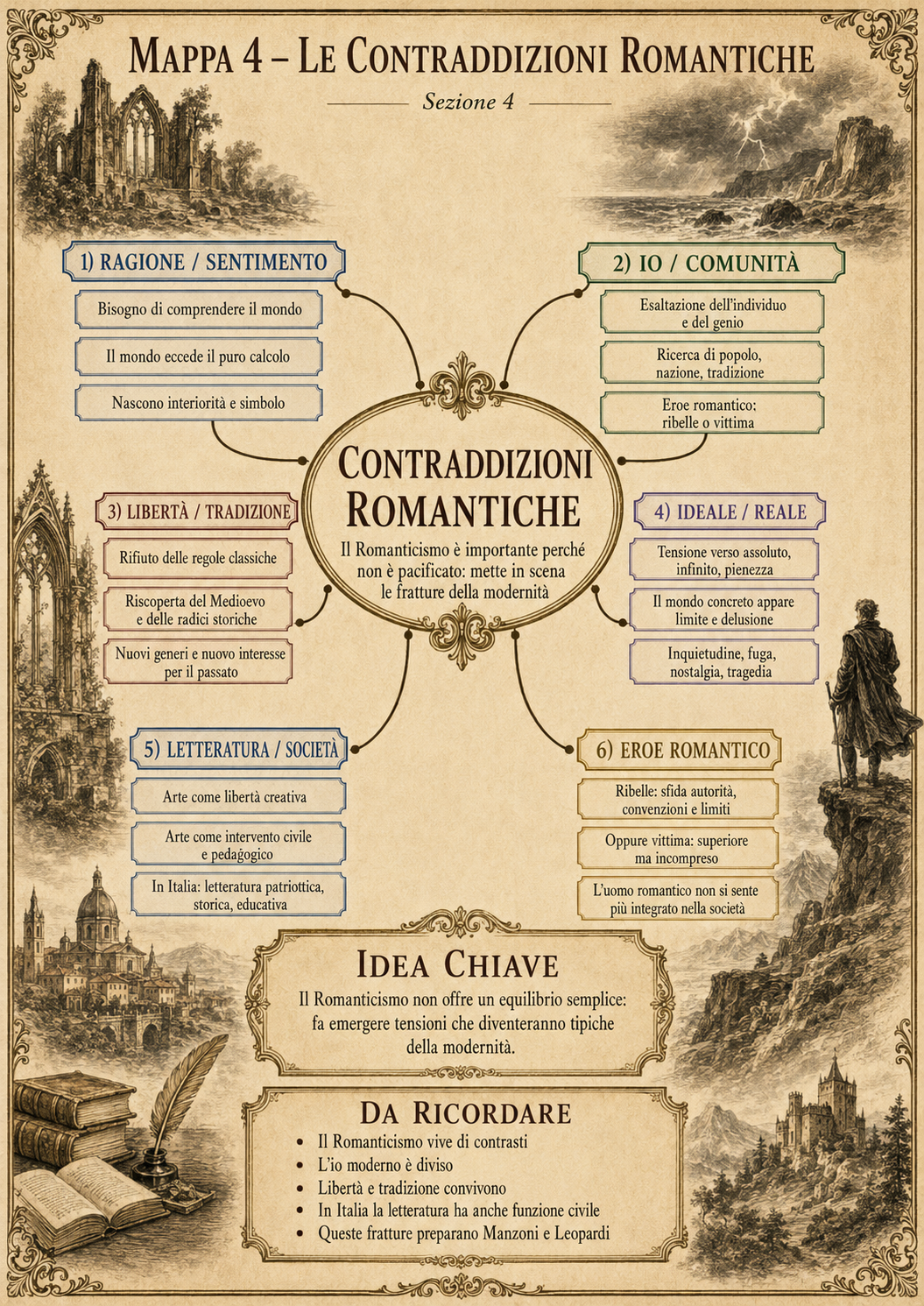 Anteprima della tavola illustrata sulle contraddizioni romantiche